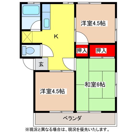 アサトコーポの物件間取画像